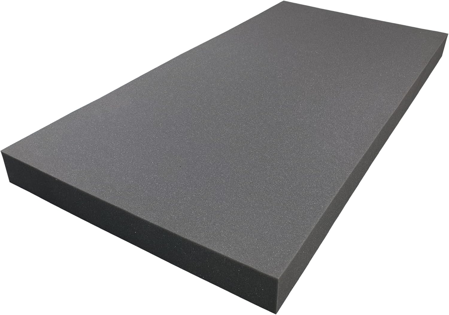 Foamma Acolchado de espuma para tapicería de carbón de 4 x 24 x 48 pulgadas, almohada gruesa personalizada, espuma de repuesto para silla y cojín de