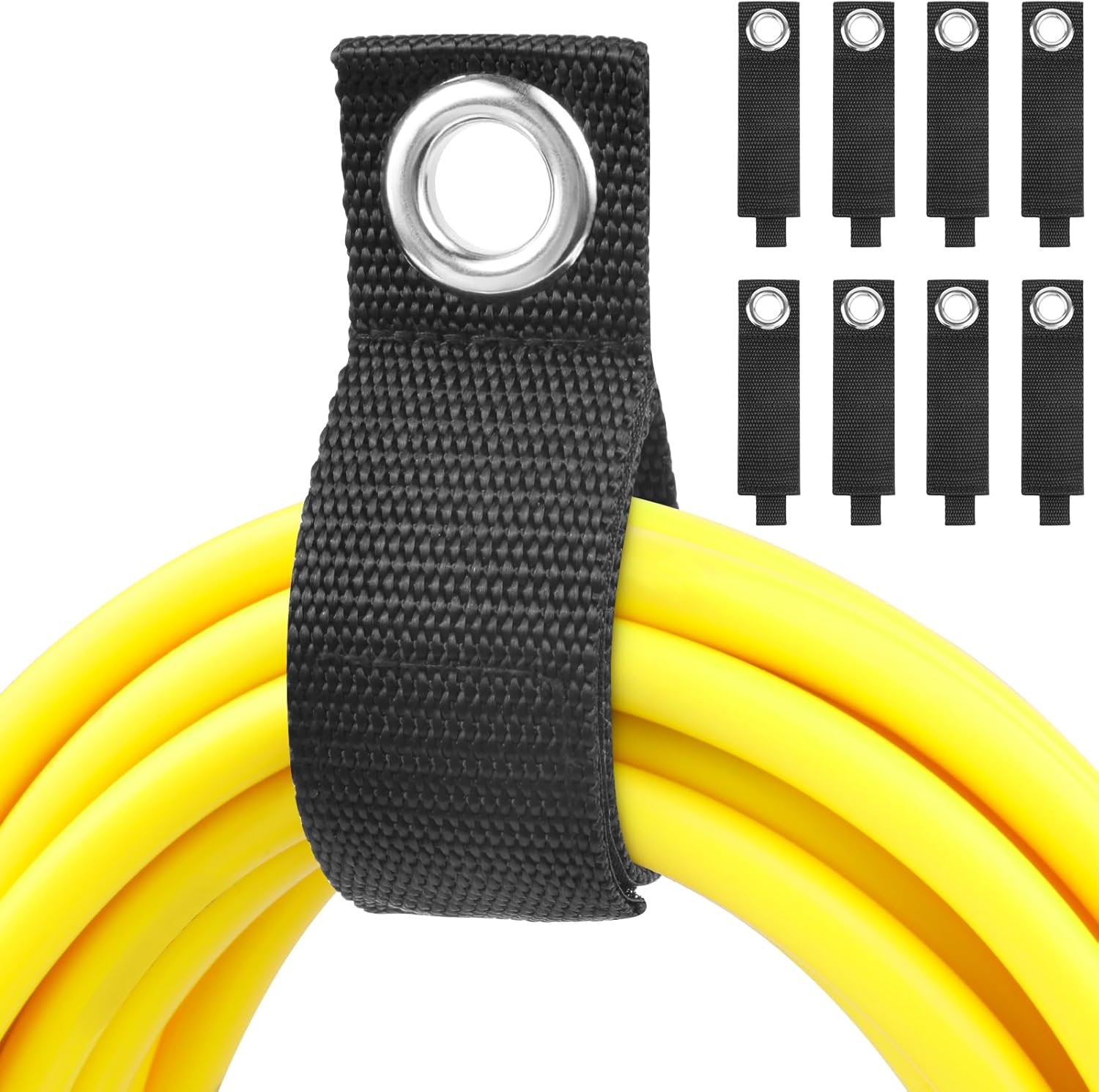 Organizador de cables de extensión, paquete de 8 soportes de cable de extensión de 10 pulgadas, resistente de 1.5 pulgadas de ancho, organizador de