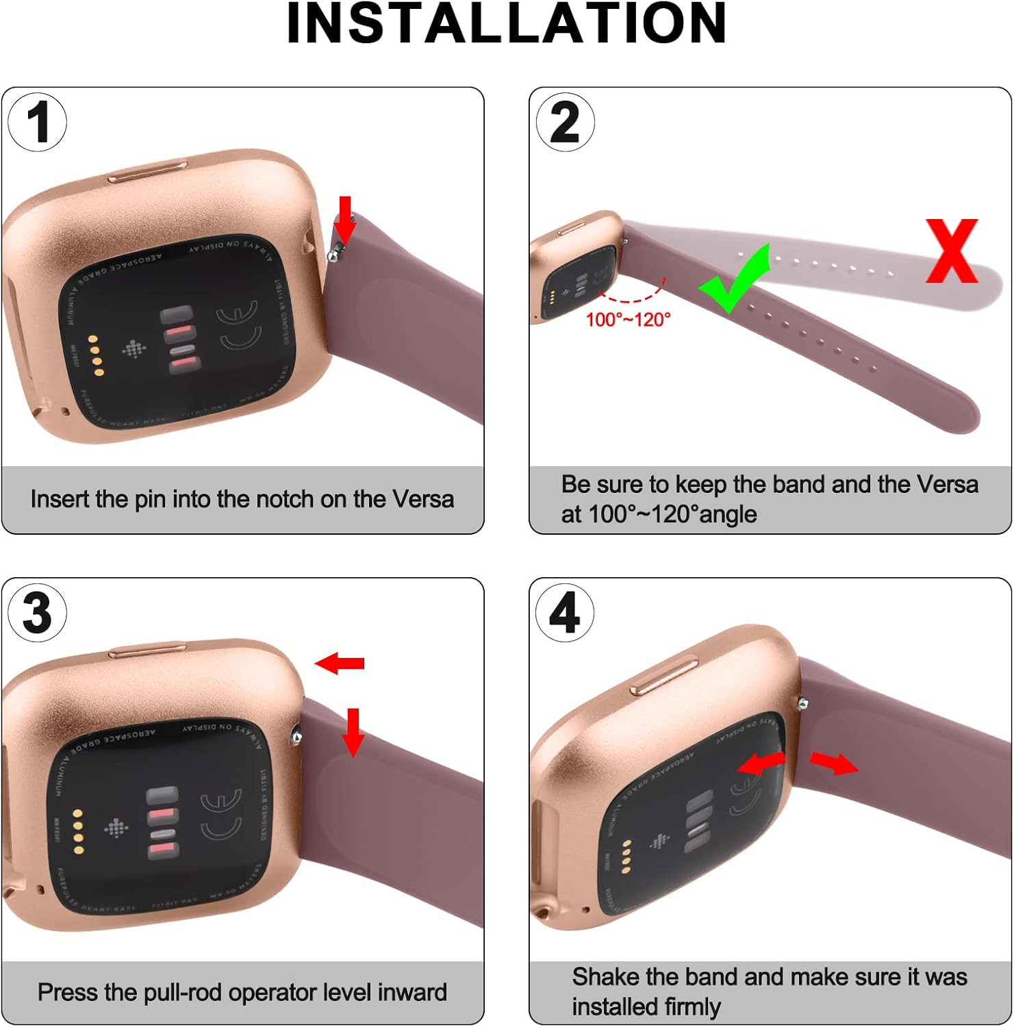 Paquete de 3 bandas de silicona compatibles con Fitbit Versa 2 bandas para mujeres y hombres, correas de repuesto deportivas suaves y transpirables