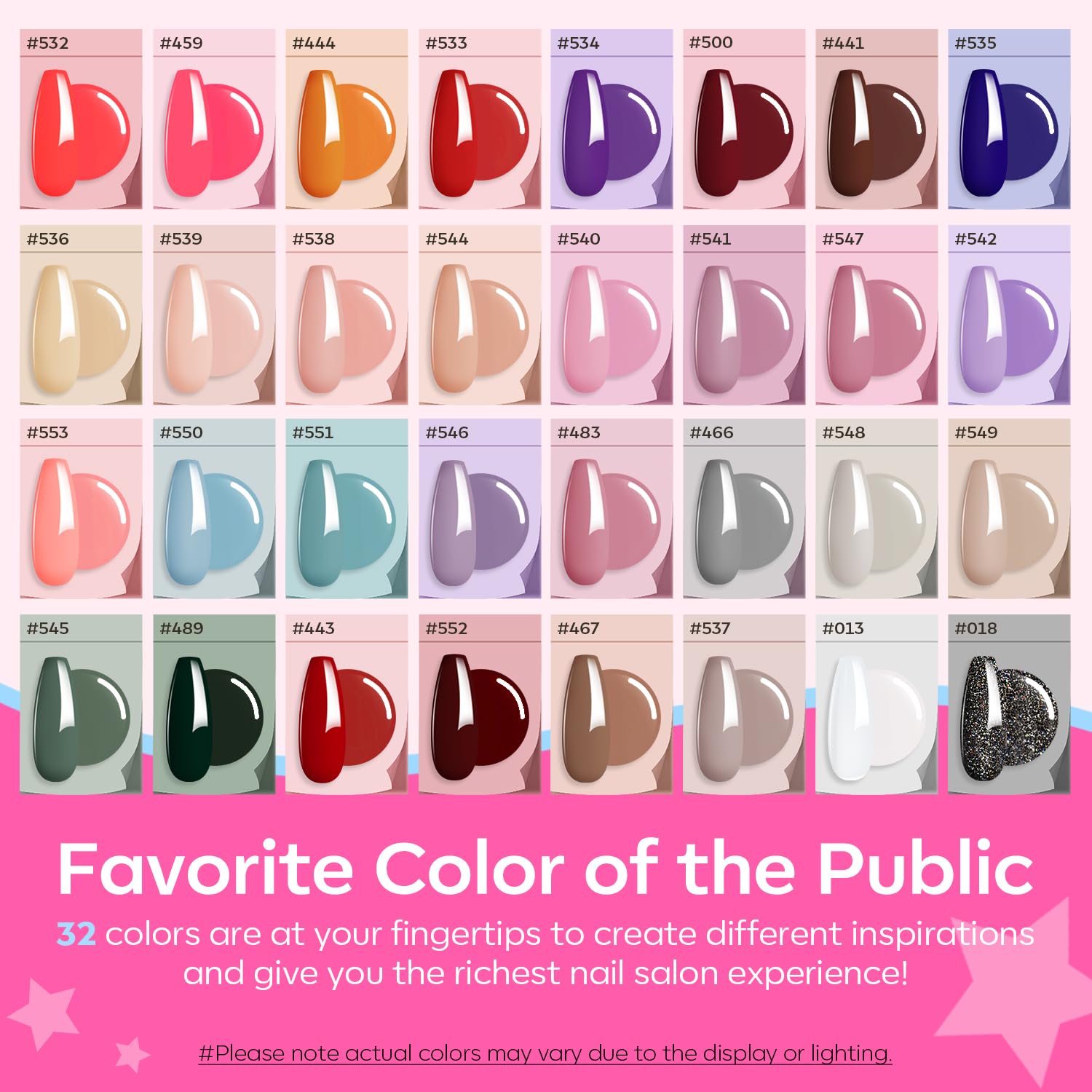 Modelones Kit de 133 piezas de gel de uñas de polietileno, kit de gel de extensión de 32 colores con base de lámpara de uñas y capa superior, kit de