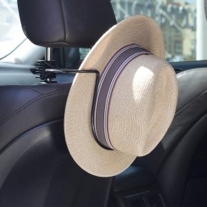 Soporte para sombreros de coche para camión, SUV, coche, camión, accesorios de automóvil, diseño para Panamá Fedora y sombreros de ala plana.. Soporte para sombreros de coche para camión, SUV, coche, camión, accesorios de automóvil, diseño para Panamá Fedora y sombreros de ala plana..