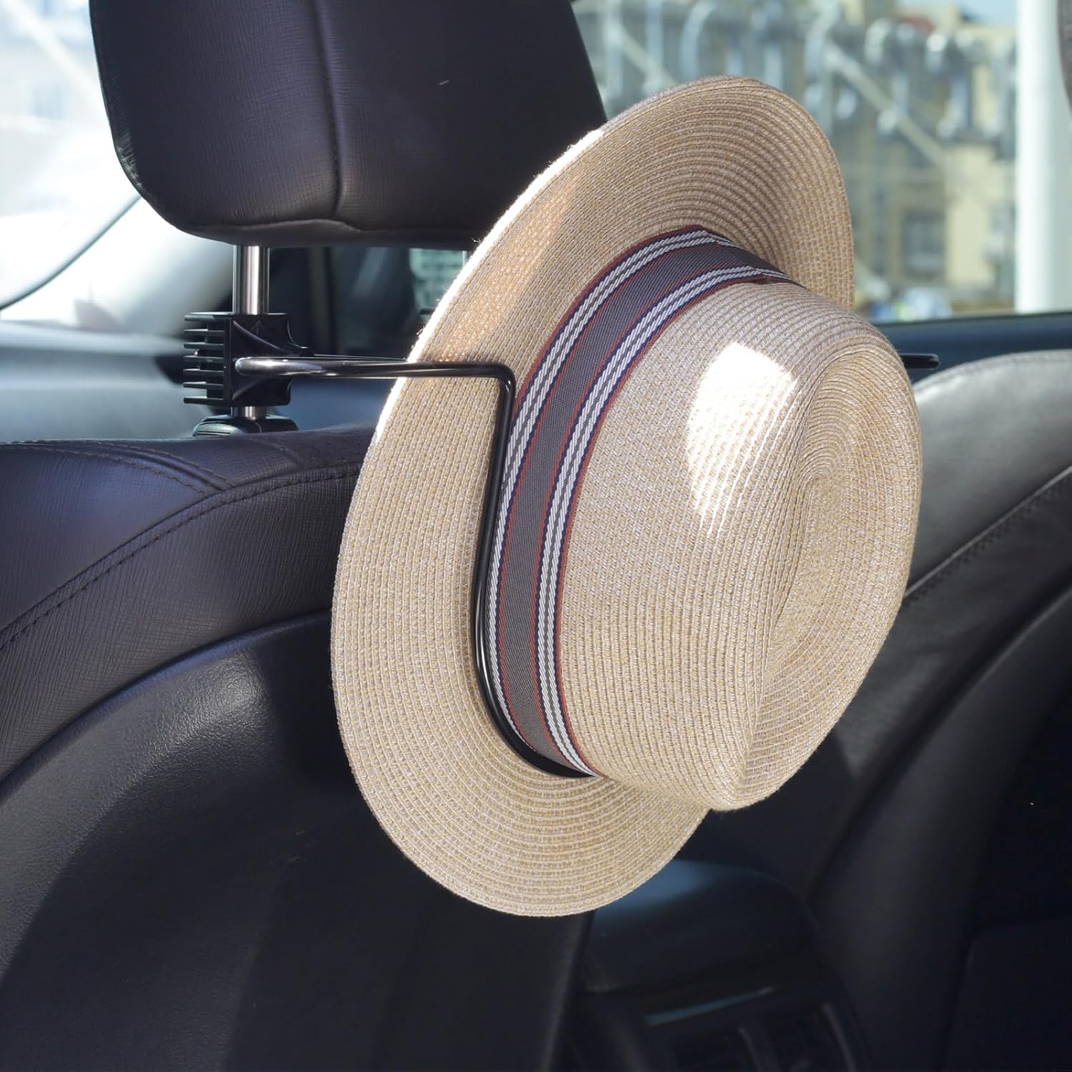 Soporte para sombreros de coche para camión, SUV, coche, camión, accesorios de automóvil, diseño para Panamá Fedora y sombreros de ala plana..