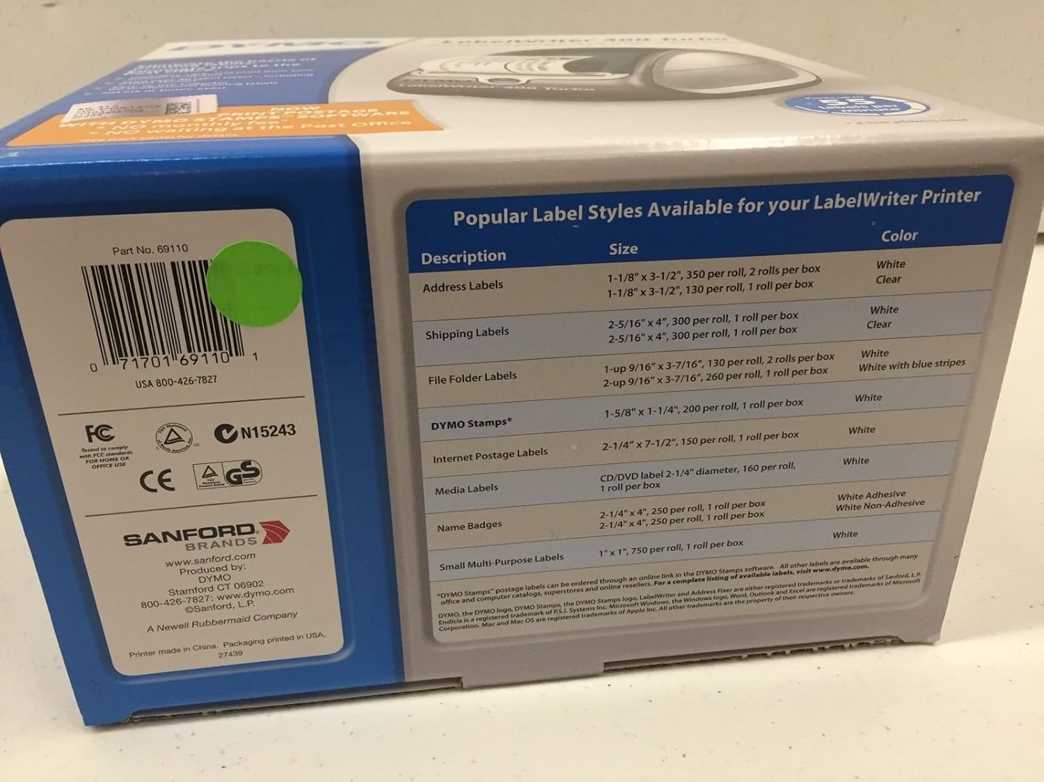 DYMO 69110 LabelWriter 400 Turbo