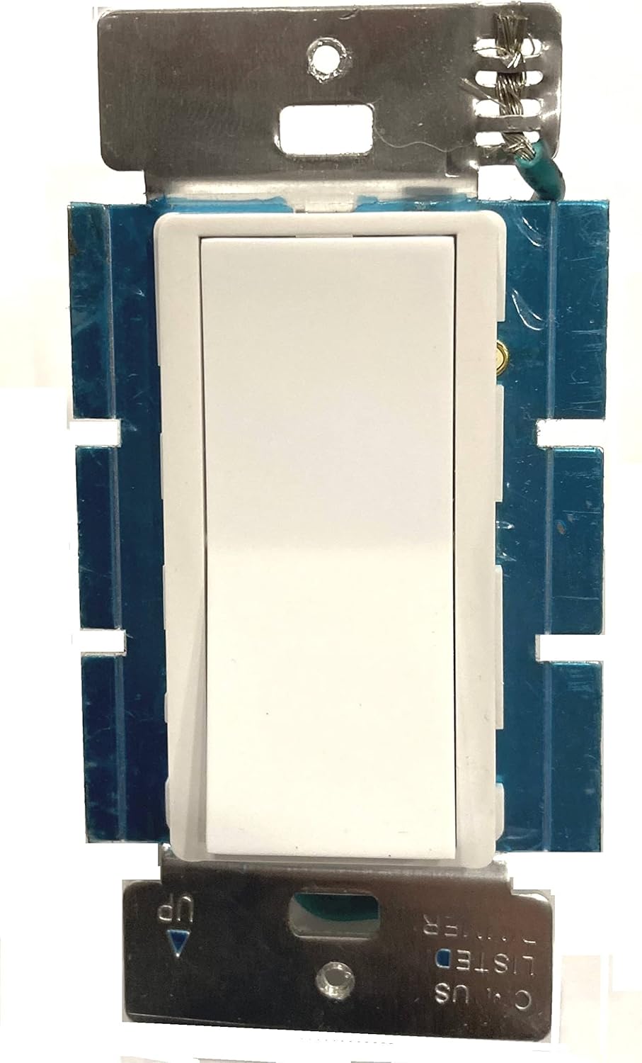 AL-WS-R3 Interruptor basculante de encendidoapagado estilo decorador, blanco, bajo voltaje (12 V, 24 V, 48 V, milivoltios) CC o CA, 2 amperios, baja