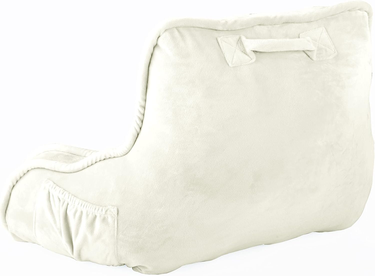 Home Soft Things Funda de almohada de lectura y relleno súper suave, necesita montaje, almohada de respaldo para sentarse en la cama con bolsillos