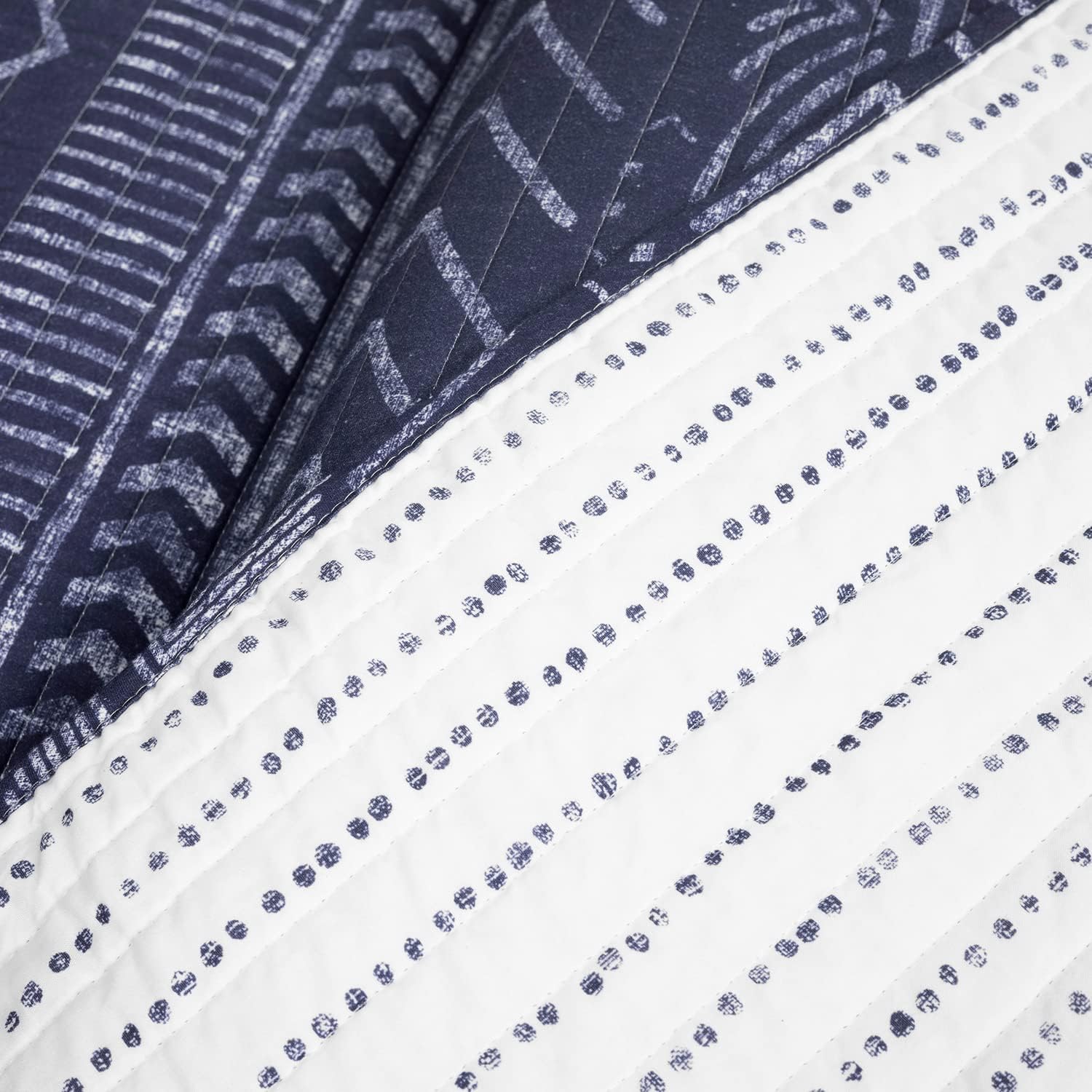 Lush Decor Hygge Geo – Juego de ropa de cama de 3 piezas con diseño a rayas, tamaño matrimonialqueen, color carbón