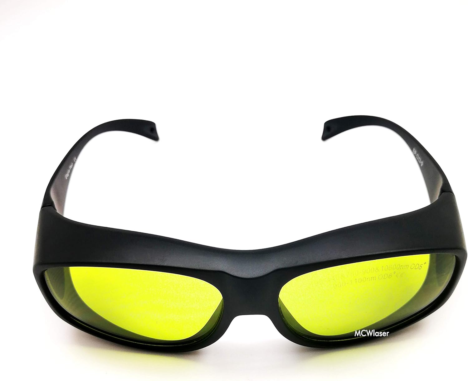 MCWlaser Gafas de seguridad láser para 190-440 y 780-900nm, 900-1100nm, 10600nm típico para 355nm 405nm 808nm 980nm 1064nm 10600nm EP-17 estilo 9