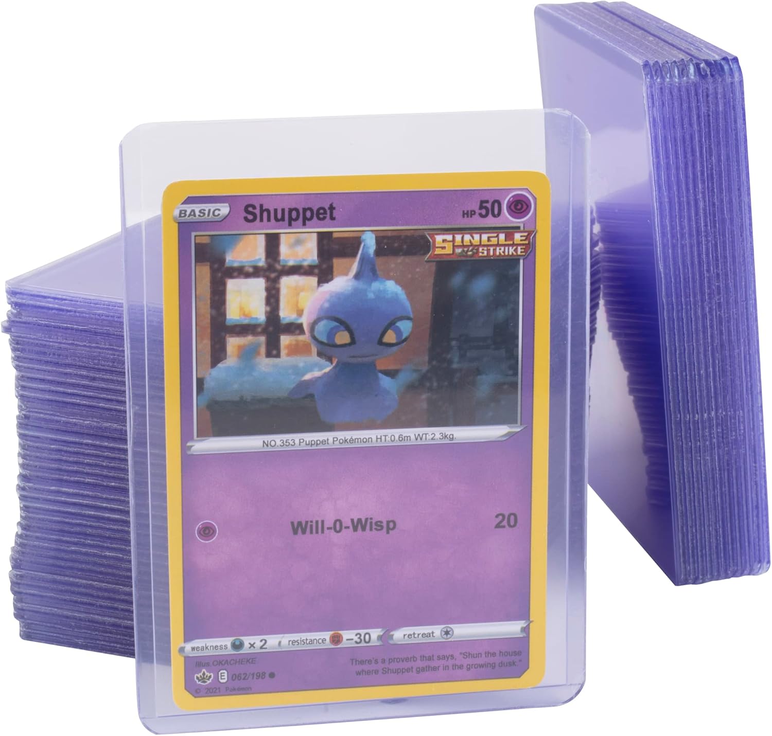 Monster Top Loaders para tarjetas coleccionables  100 unidades de 3 x 4 pulgadas, protector de tarjetas de plástico duro transparente compatible con