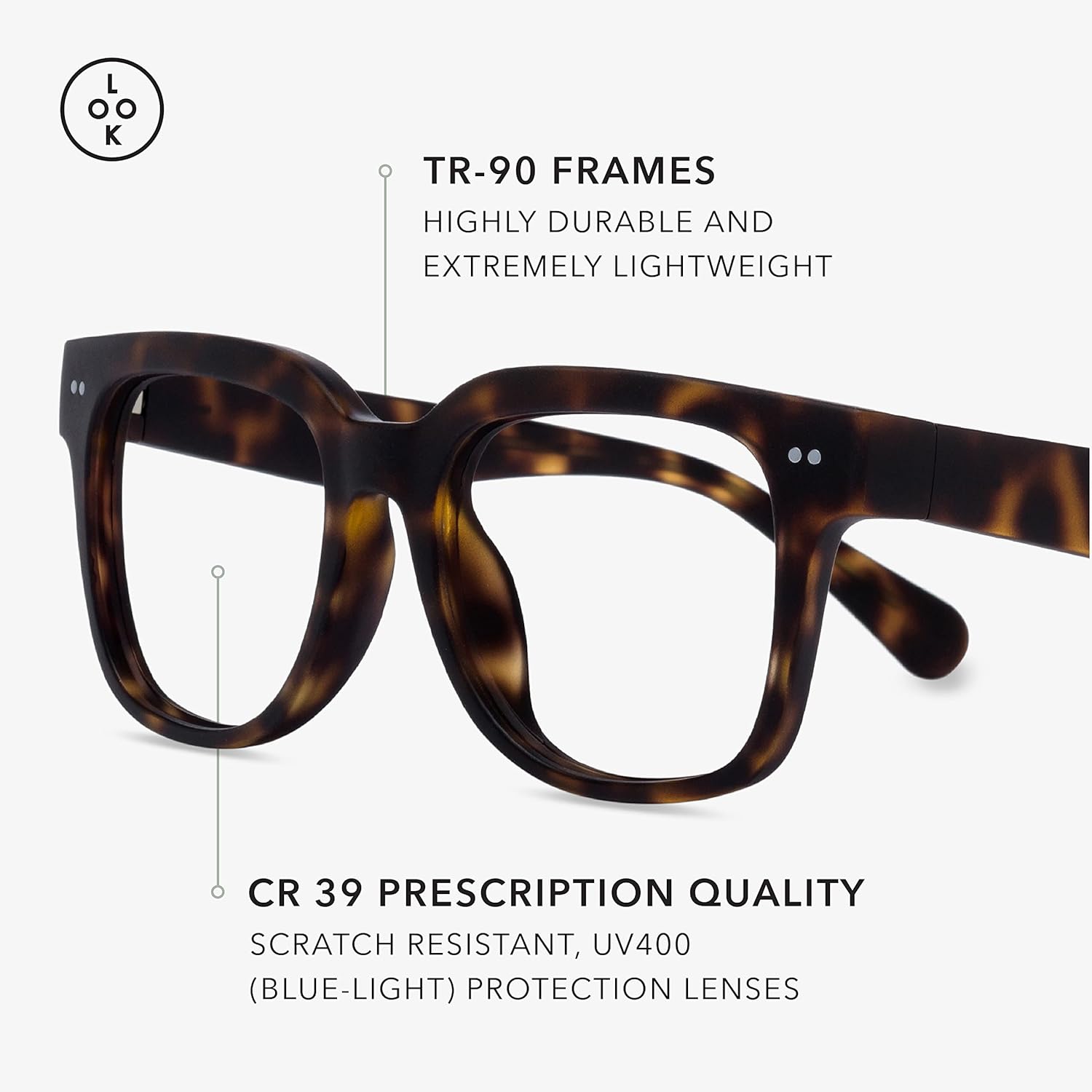 LOOK OPTIC Lectores de Laurel progresivos y no progresivos, elegantes gafas unisex de calidad
