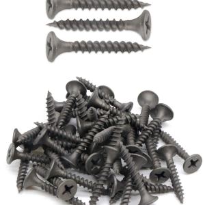 Tornillos para madera de cabeza plana, 100 tornillos Phillips #6 x 1 pulgada para paneles de yeso con rosca fina, tornillos autorroscantes para Tornillos para madera de cabeza plana, 100 tornillos Phillips #6 x 1 pulgada para paneles de yeso con rosca fina, tornillos autorroscantes para