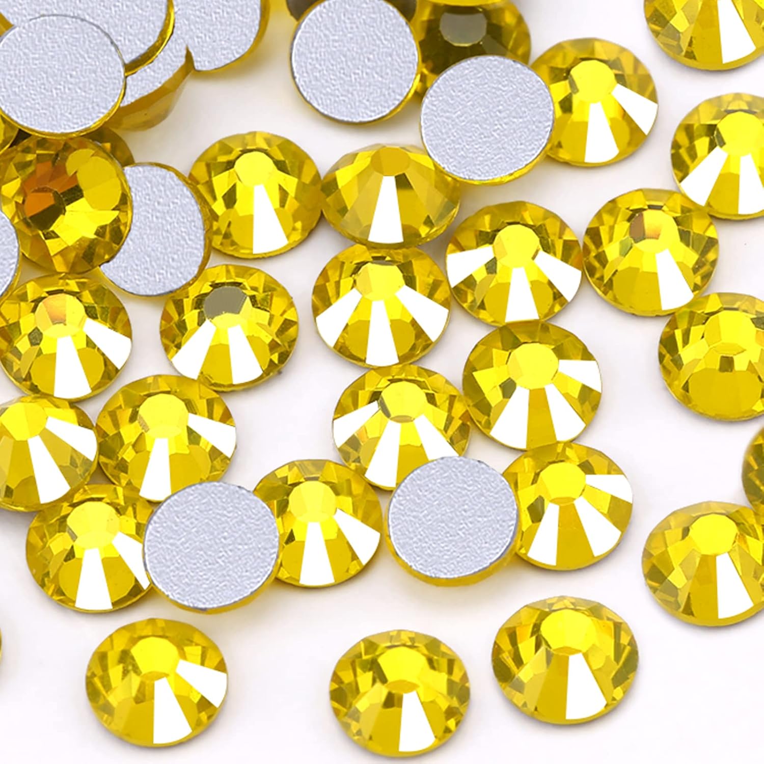 1440 diamantes de imitación SS16 con parte trasera plana, diamantes de imitación de cristal con parte trasera plana de 0.157 in para manualidades,