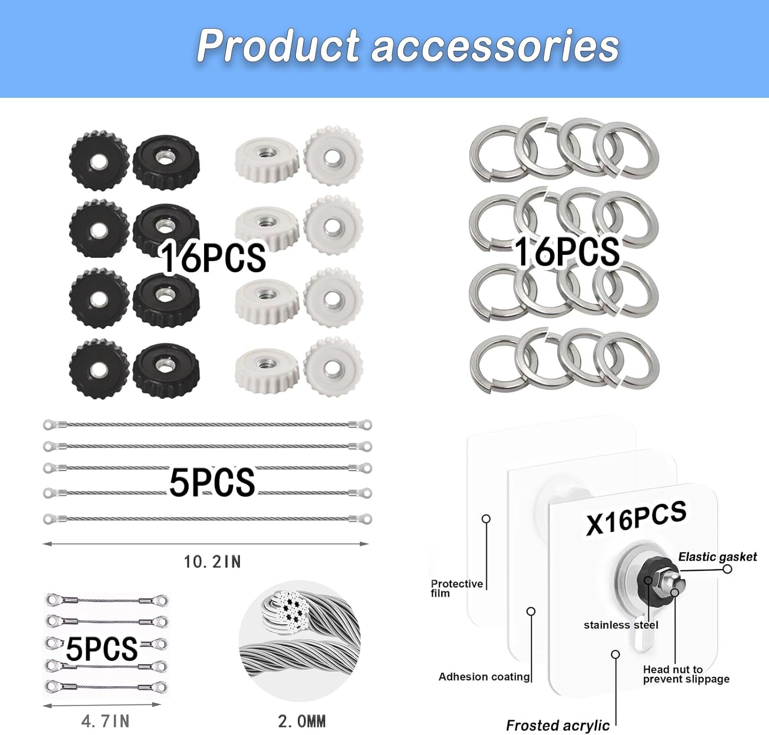 Anclajes para muebles a prueba de bebés (16 piezas) correas de seguridad adhesivas para TV, correas de pared para muebles mejoradas sin taladro,
