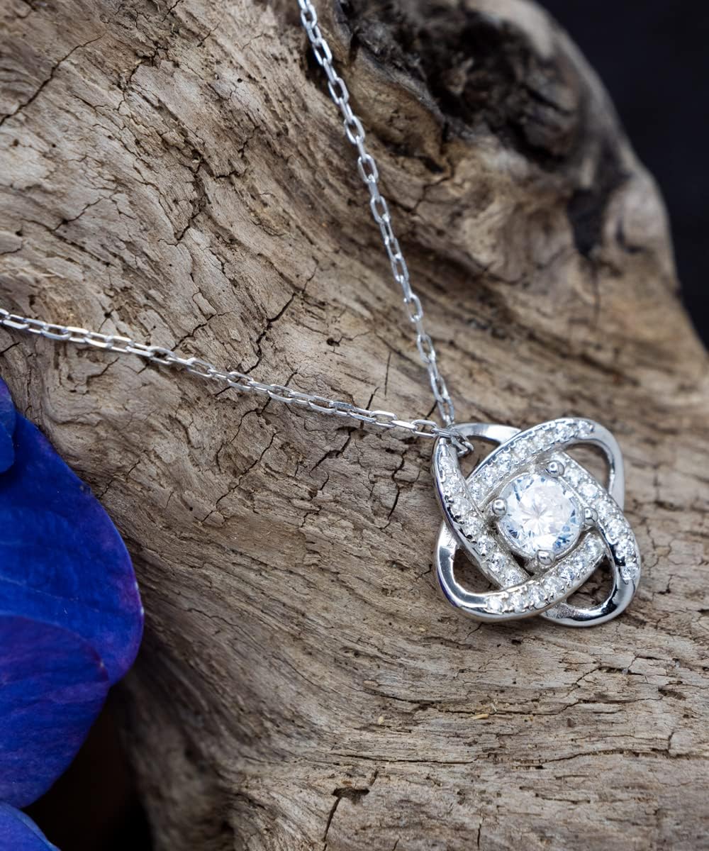 Collar para novia con mensaje personalizado, regalo de aniversario de boda o Navidad, cadena para novia