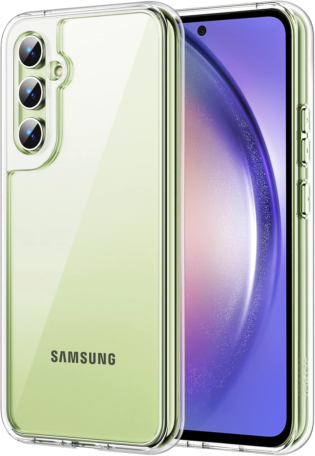 JETech Funda para Samsung Galaxy A54 5G de 6.4 pulgadas, no amarillenta a prueba de golpes, funda protectora para teléfono, parte trasera de