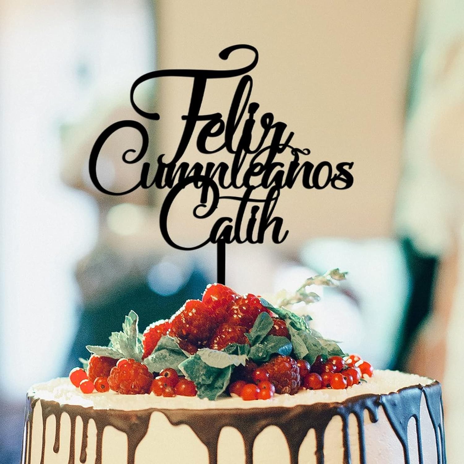 Decoración de pastel con nombre personalizado de Feliz Cumpleaños, silueta divertida para fiesta de México, fiesta de cumpleaños española,