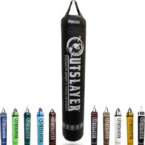 Muay Thai – Saco de boxeo de 6 pies y 150 libras sin relleno, fabricado en Estados Unidos Muay Thai – Saco de boxeo de 6 pies y 150 libras sin relleno, fabricado en Estados Unidos