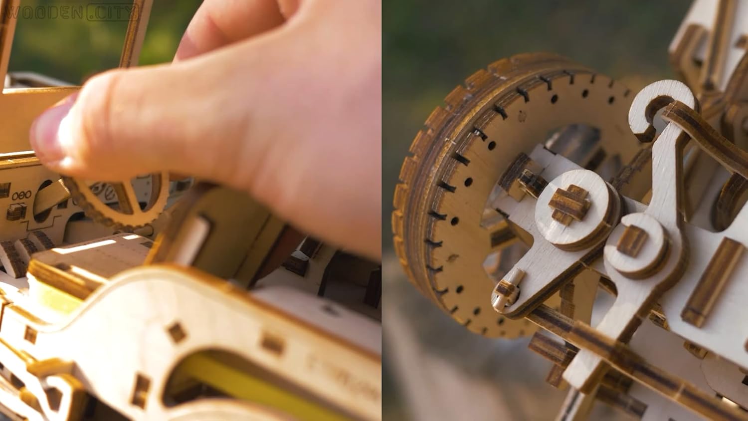 Wooden.City – Rompecabezas de madera 3D modelo mecánico para adultos y adolescentes, 4 x 4, kit de bricolaje para autoensamblaje, no requiere