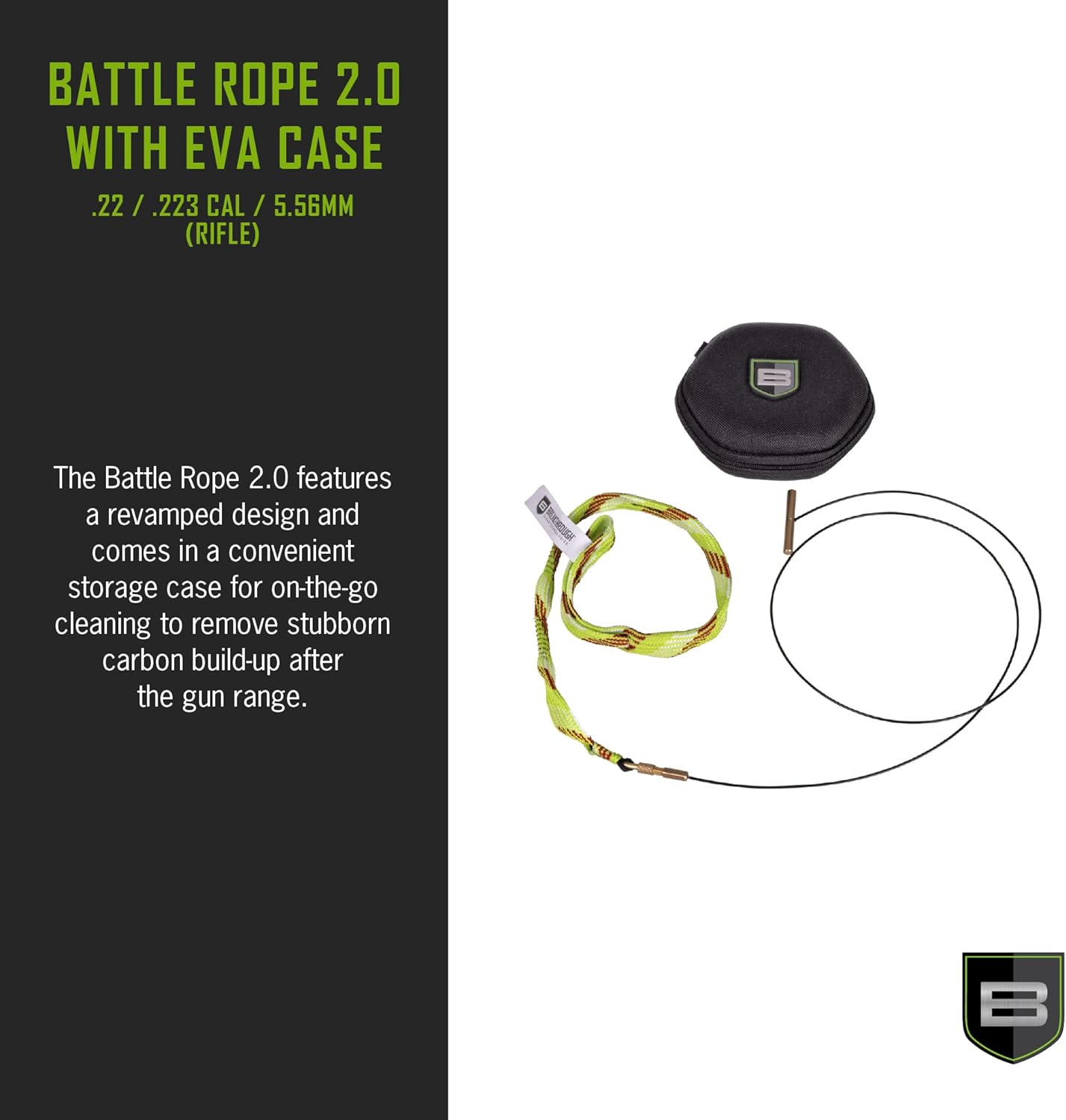 Breakthrough Clean Battle Rope 2.0 – Kit de limpieza de pistola de perforación – Opciones para la mayoría de tipos de armas – Rifle, escopeta,