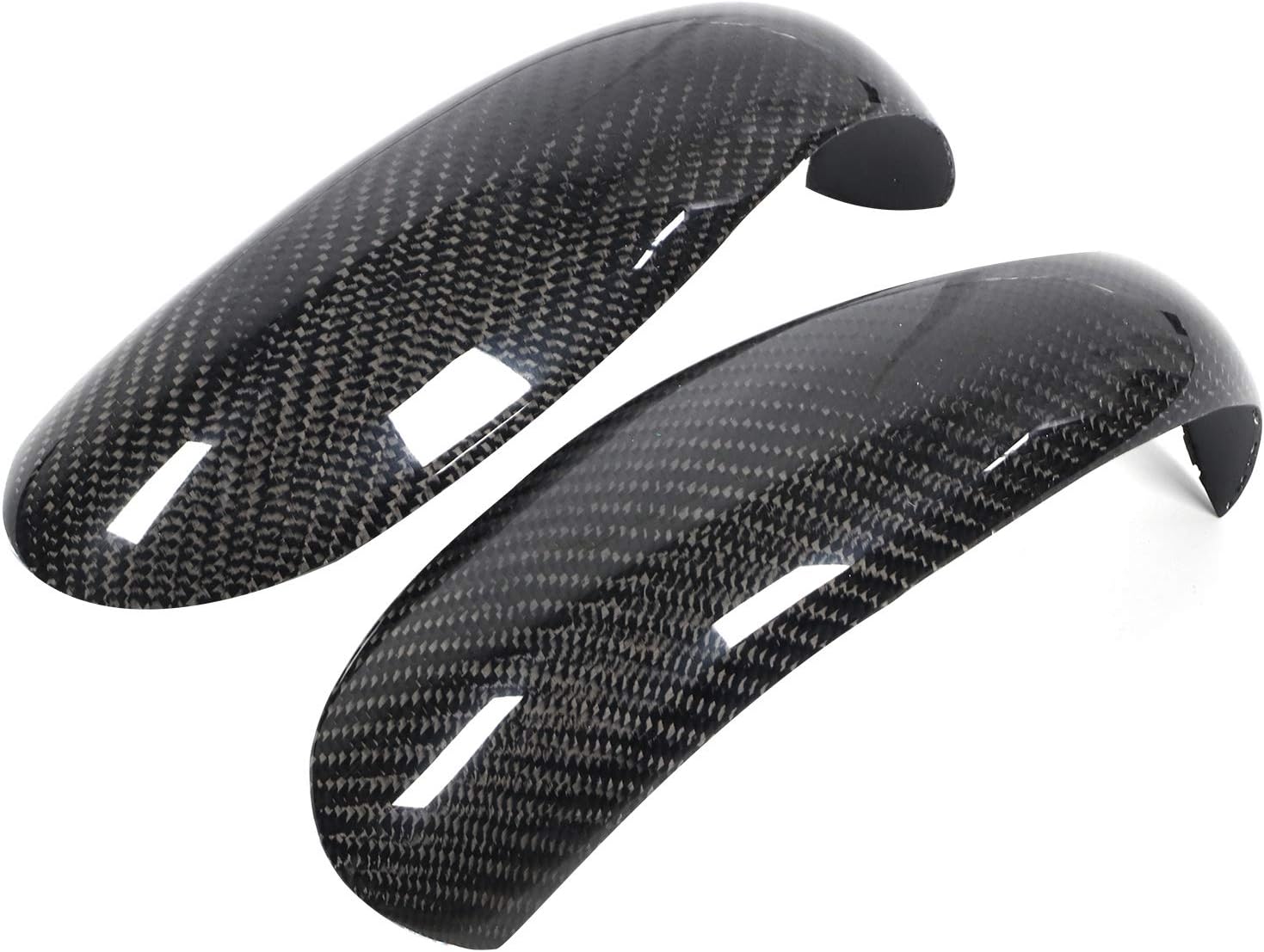 Fydun Cubierta de espejo retrovisor interior automotriz Add-On Fit para Cayman 997 911 987 2pcs fibra de carbono