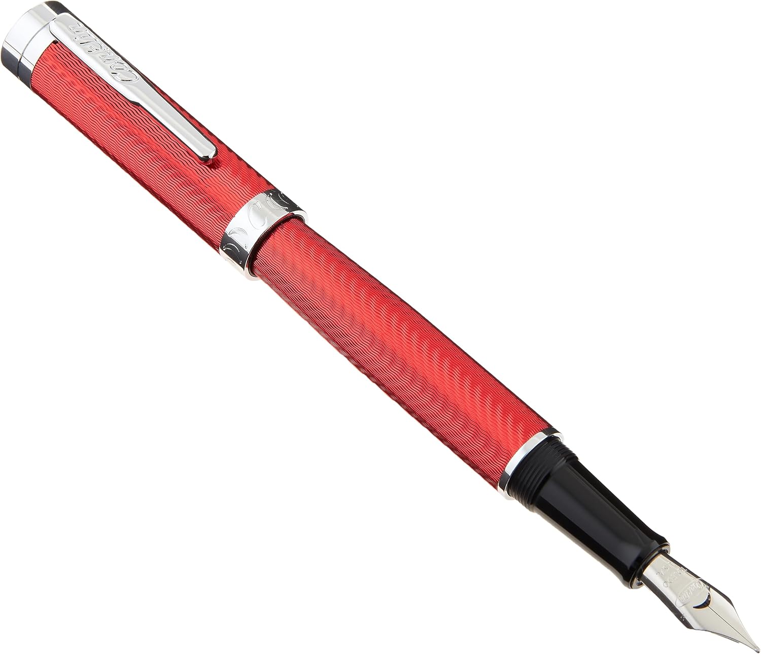 Conklin Herringbone Signature Pluma Estilográfica Rojo – M