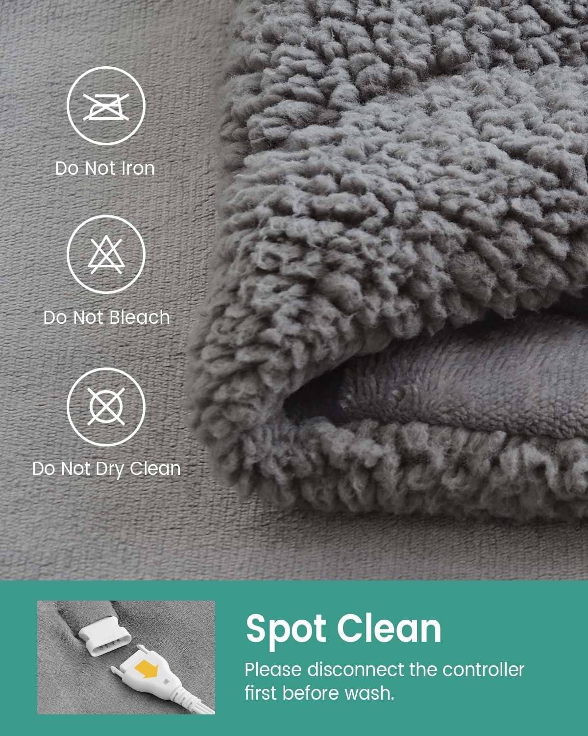 immtree Manta térmica con peso para adultos, forro polar Sherpa suave y cálida manta con peso de 12 libras para dormir y relajarse, controlador