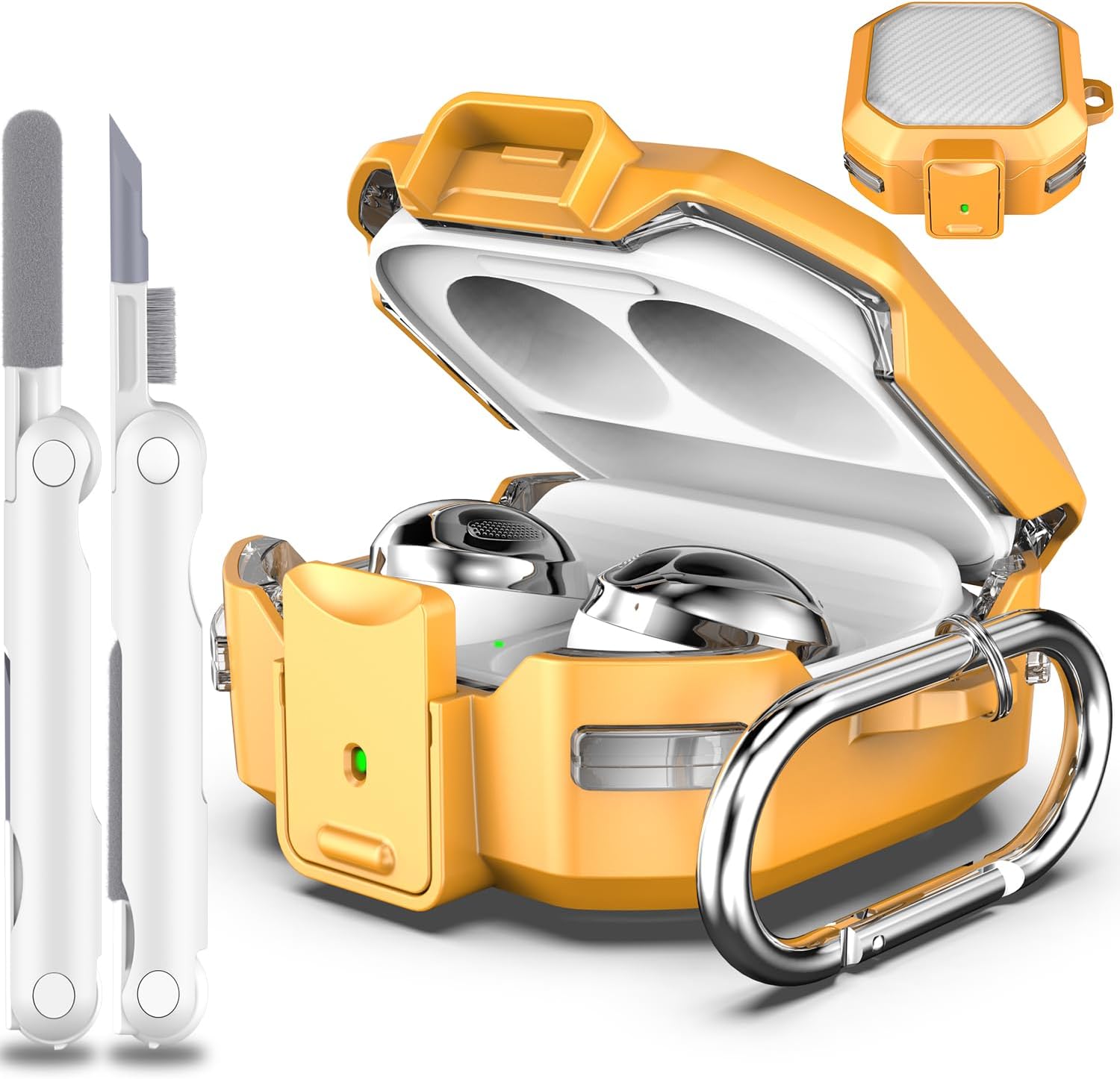 Funda de bloqueo seguro para Galaxy Buds FE (2023)  Galaxy Buds2 Pro Case (2022)  Galaxy Buds Pro (2021)  Galaxy Buds 2 (2021) Galaxy Buds Live