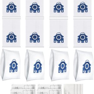 Intendvision Paquete de 12 bolsas 3D Airclean compatibles con Miele 3D GN bolsas de aspiradora completas C2 C3, Classic C1, S8, S5, S2, S227S240 Intendvision Paquete de 12 bolsas 3D Airclean compatibles con Miele 3D GN bolsas de aspiradora completas C2 C3, Classic C1, S8, S5, S2, S227S240
