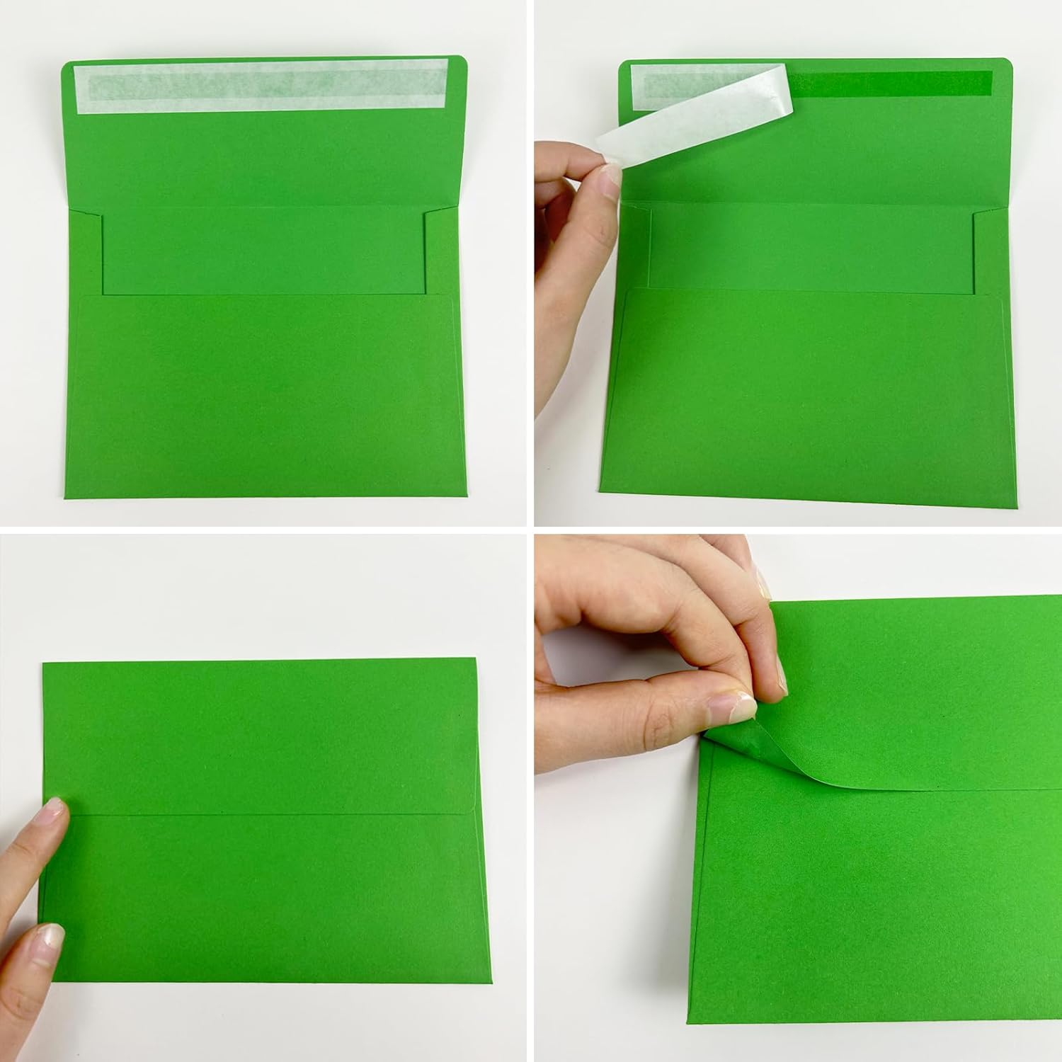 Paquete de 24 sobres coloridos de 4 x 6 pulgadas y tarjetas en blanco, paquete de 24 tarjetas de 4 x 6, sobres de invitación A6 autosellados para