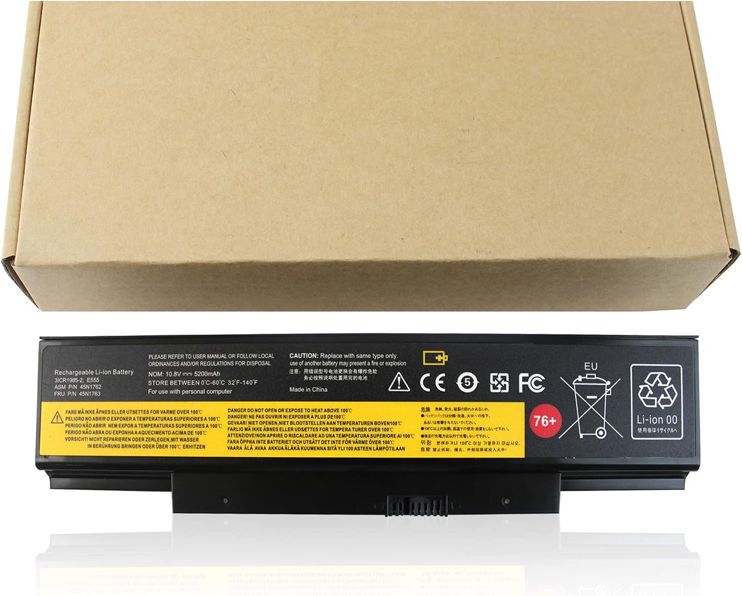 45N1758 45N1762 45N1763 Batería para Lenovo 76+ Batería ThinkPad Edge E550 E550C E555 E560 E565 Series 3INR1965-2 45R6758 45NYU63 45N15E9 45N17 59