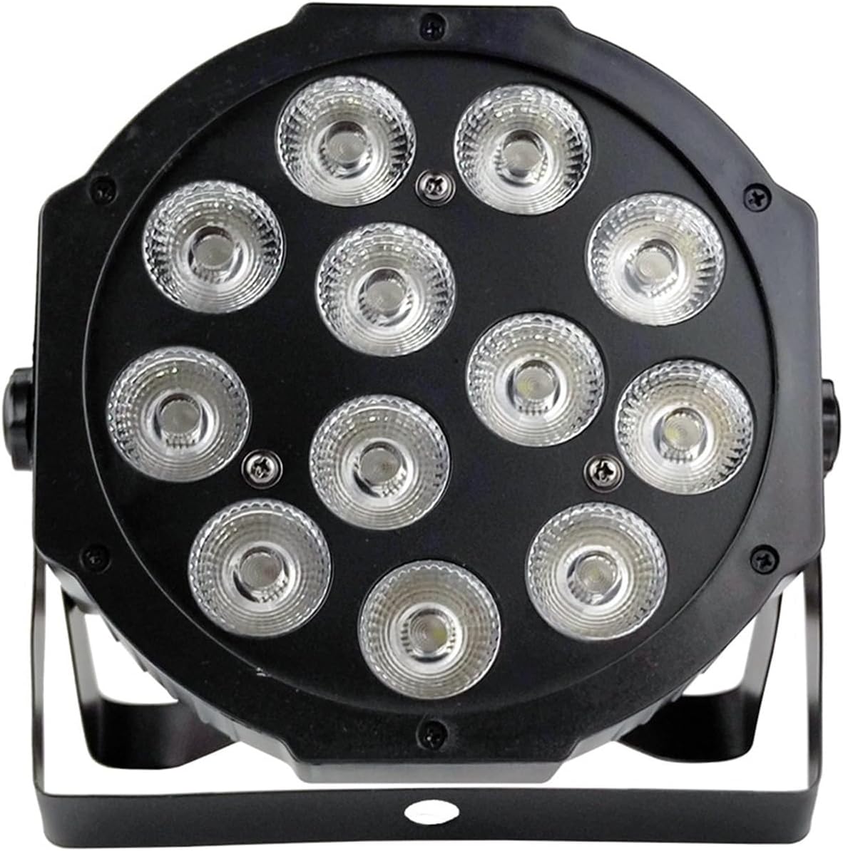 Luces de fiesta portátiles DJ discoteca luces, 12x18w RGBW 4in1 Led Par Light DMX512 Disco Iluminación DJ luz teñida fácil de usar y luces vibrantes