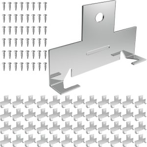 48 clips de luz empotrables reacondicionados para iluminación descendente, con tornillo autorroscante, clips de iluminación empotrados de metal para 48 clips de luz empotrables reacondicionados para iluminación descendente, con tornillo autorroscante, clips de iluminación empotrados de metal para