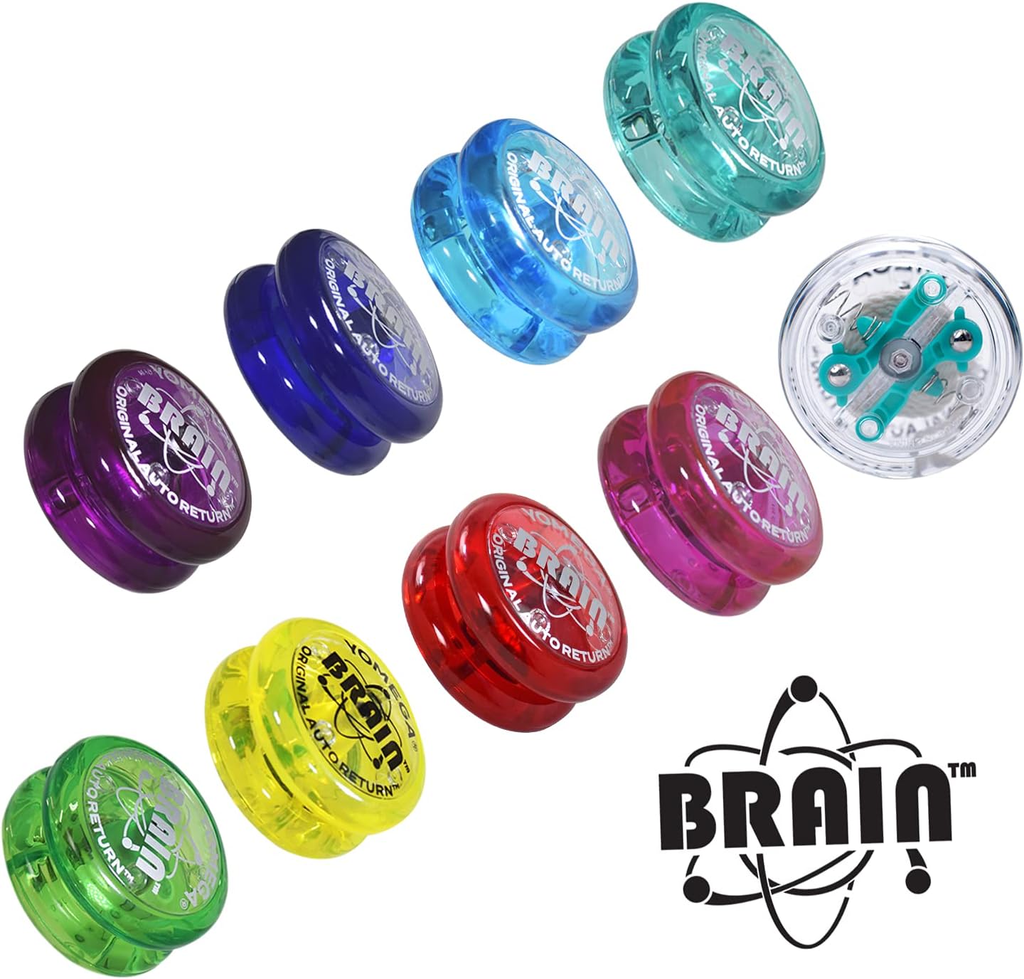 Yomega The Original Brain – Yoyo profesional para niños y principiantes, retorno automático sensible, yoyo perfecto para trucos de cuerda + 2