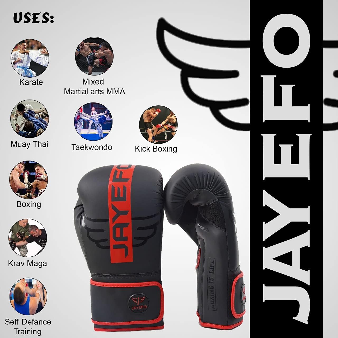 R-6 Guantes de boxeo para hombres y mujeres Sparring Heavy Boxing Bag MMA Muay Thai Kickboxing Mitts
