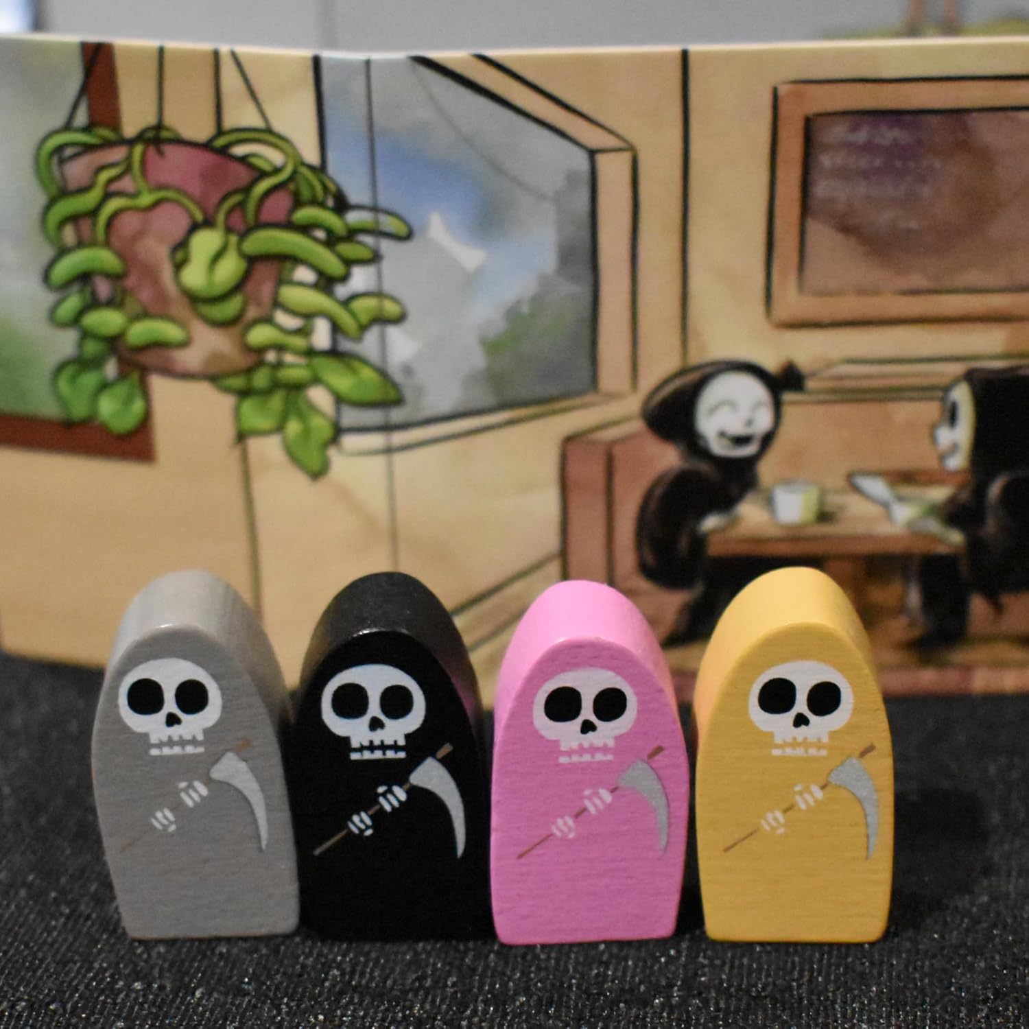 Juego de cartas Reap  Un juego espeluznante y lindo de la estrategia de robo de almas de la parca  A partir de 14 años  2-4 jugadores