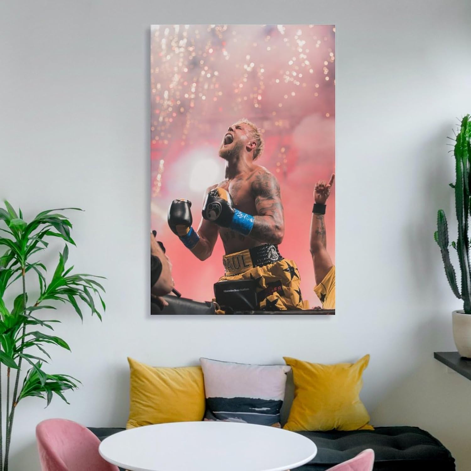 Póster motivacional de Jake Paul Sports Star Boxing, póster motivacional para gimnasio, regalo de estrellas para fanáticos, obras de arte, póster de