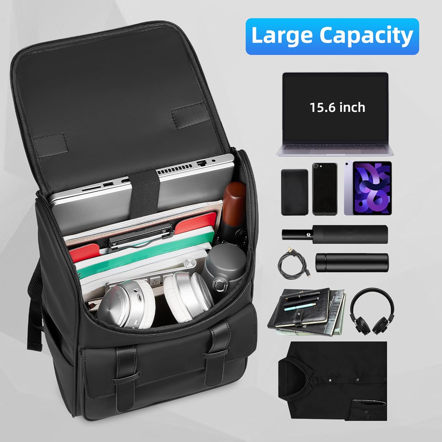 Vintage Laptop Backpack for Men Women 15.6 Inch Travel Backpack for Men Waterproof Business Backpacks Mens College Backpacks Casual Daypacks for