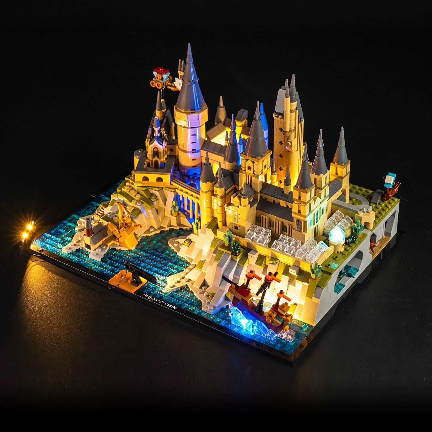 BrickBling Kit de iluminación LED para Lego Castle and Grounds Building Set, compatible con Lego 76419-Lights solamente, sin modelo
