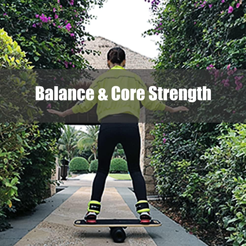 Tabla de equilibrio, entrenador de núcleo de estabilidad, tabla de entrenamiento para ejercicio, fitness, cubierta antideslizante y rodillo, con