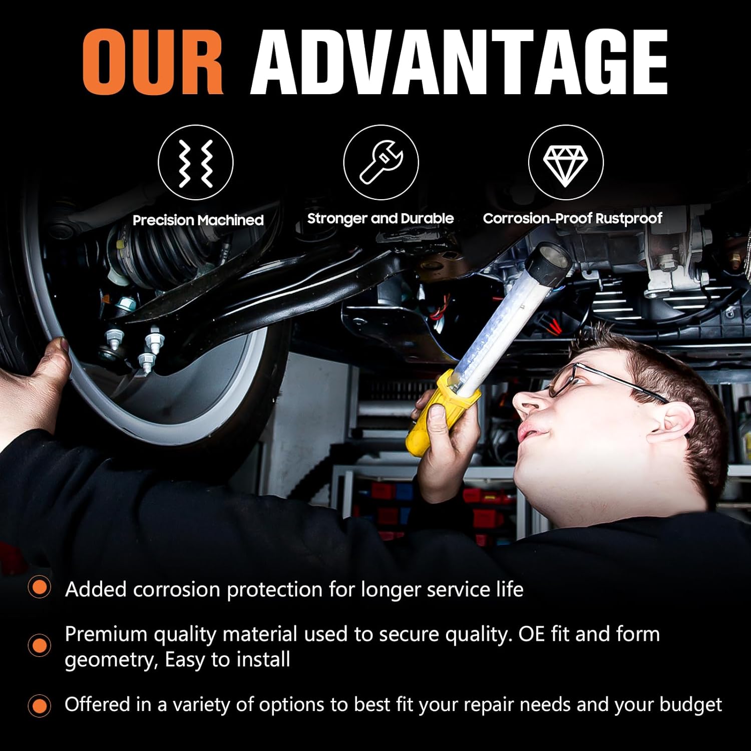 Kits de suspensión de brazos de control inferiores delanteros para Volkswagen Beetle 2001-2010, para golf 2003-2006, para Jetta 2001-2005, juego de