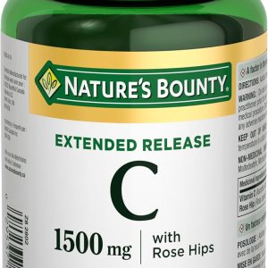 Nature’s Bounty Vitamina C-1500mg de liberación prolongada con escaramujos 100 unidades Nature’s Bounty Vitamina C-1500mg de liberación prolongada con escaramujos 100 unidades