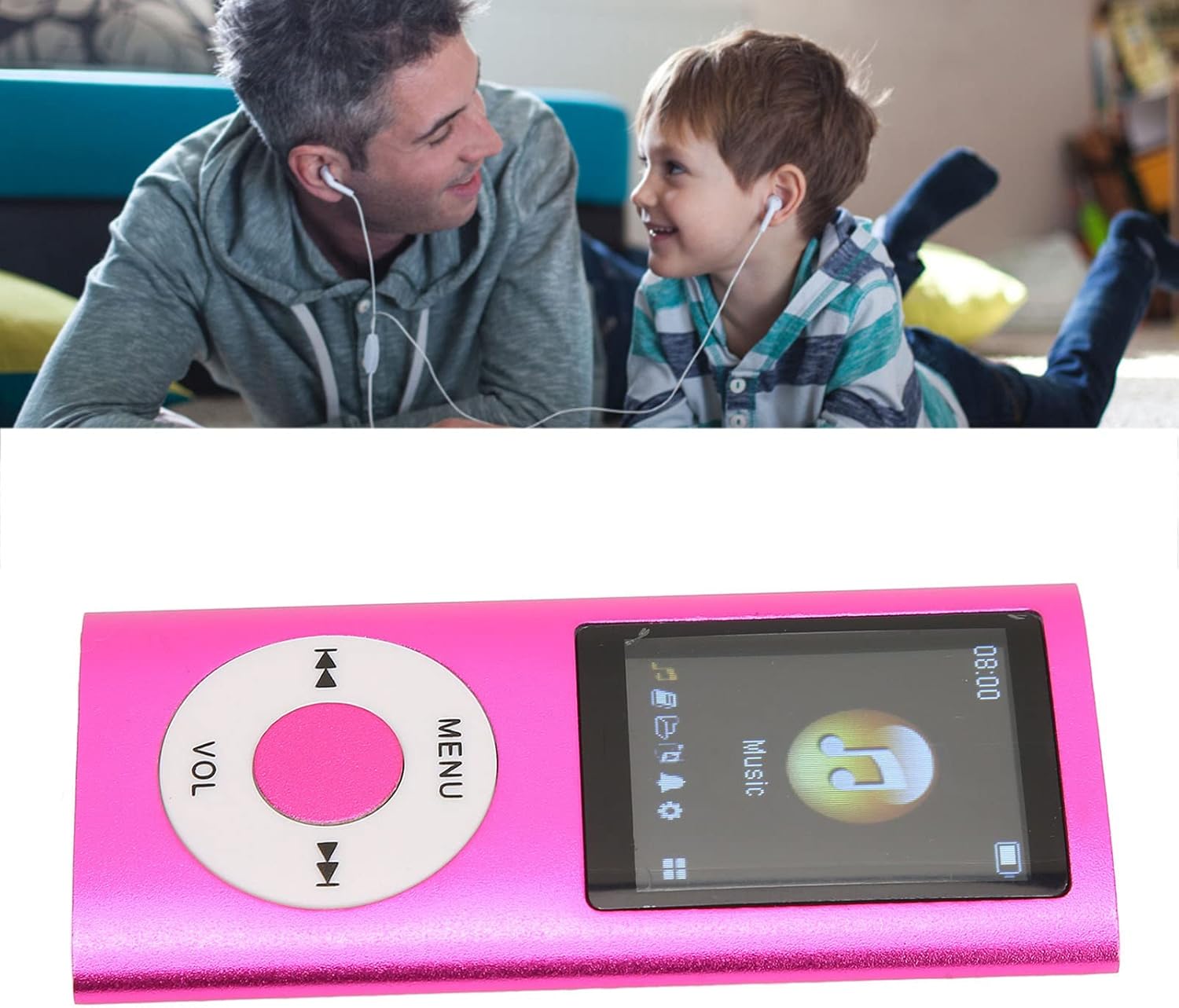Reproductor de MP3 HiFi H2 con, sonido sin pérdidas, tarjeta de memoria de 64 GB, admite hasta 256 GB, alta resolución, reproductor de audio digital