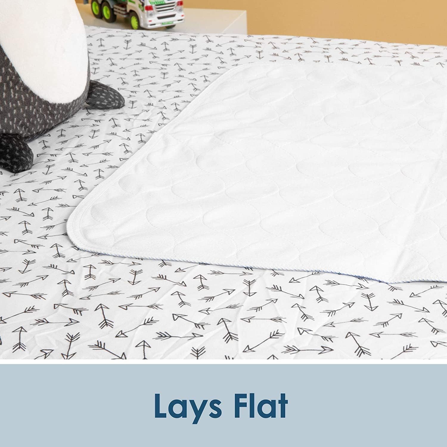 Almohadillas de cama impermeables para incontinencia, absorbentes, lavables, almohadillas de colchón para niños o adultos, planas, 34 x 52 pulgadas