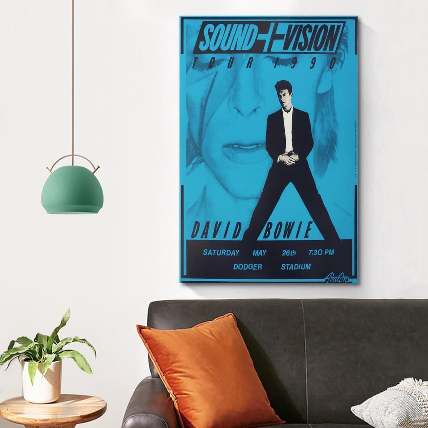 SCOOVY Póster de música vintage de David Bowie de rock, pintura decorativa, lienzo, pósteres de pared e impresión artística moderna para decoración