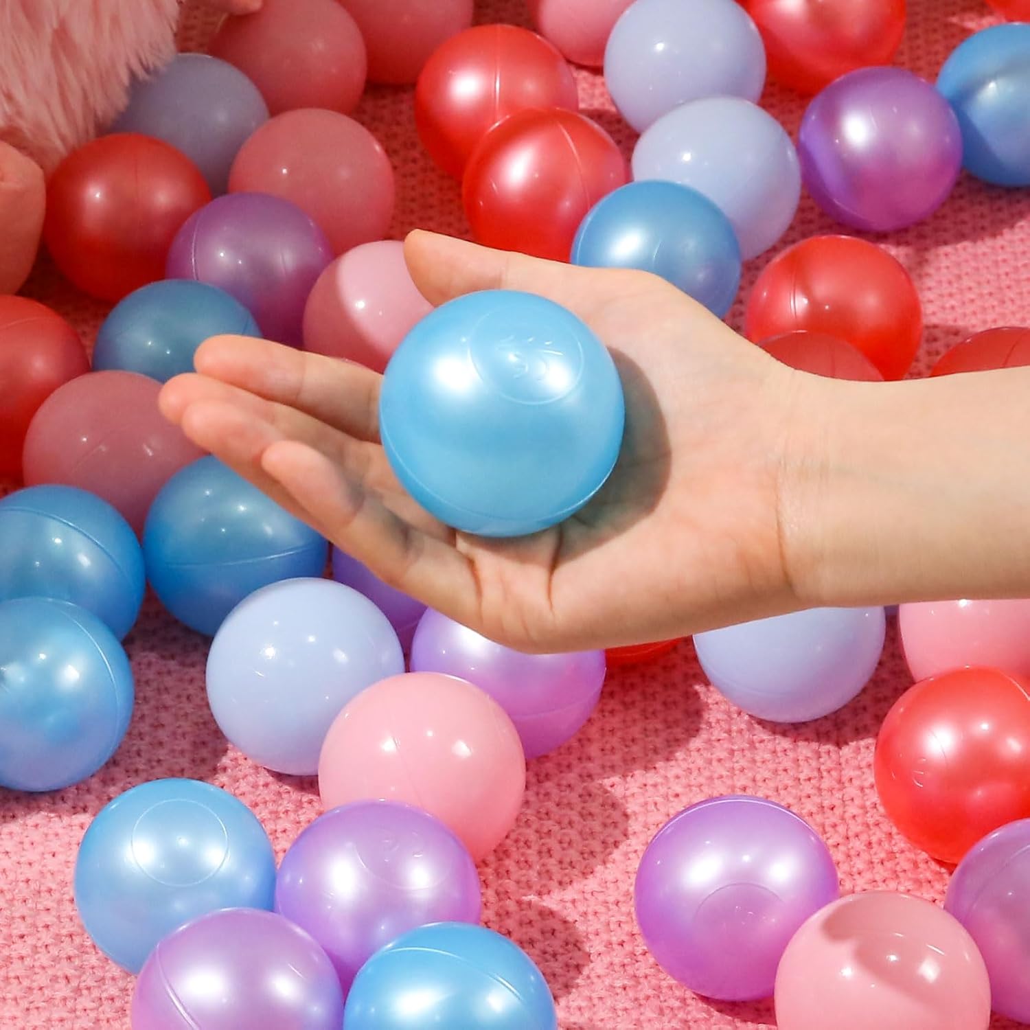 Pelotas para hoyos de bolas, sin ftalatos, sin BPA, bolas de plástico no tóxicas para niños y diversión para jugar