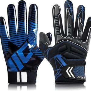 RID CHEN Guantes de fútbol y receptores de fútbol para adultos, guantes de fútbol para adultos con agarre pegajoso, guantes de fútbol ajustados para RID CHEN Guantes de fútbol y receptores de fútbol para adultos, guantes de fútbol para adultos con agarre pegajoso, guantes de fútbol ajustados para
