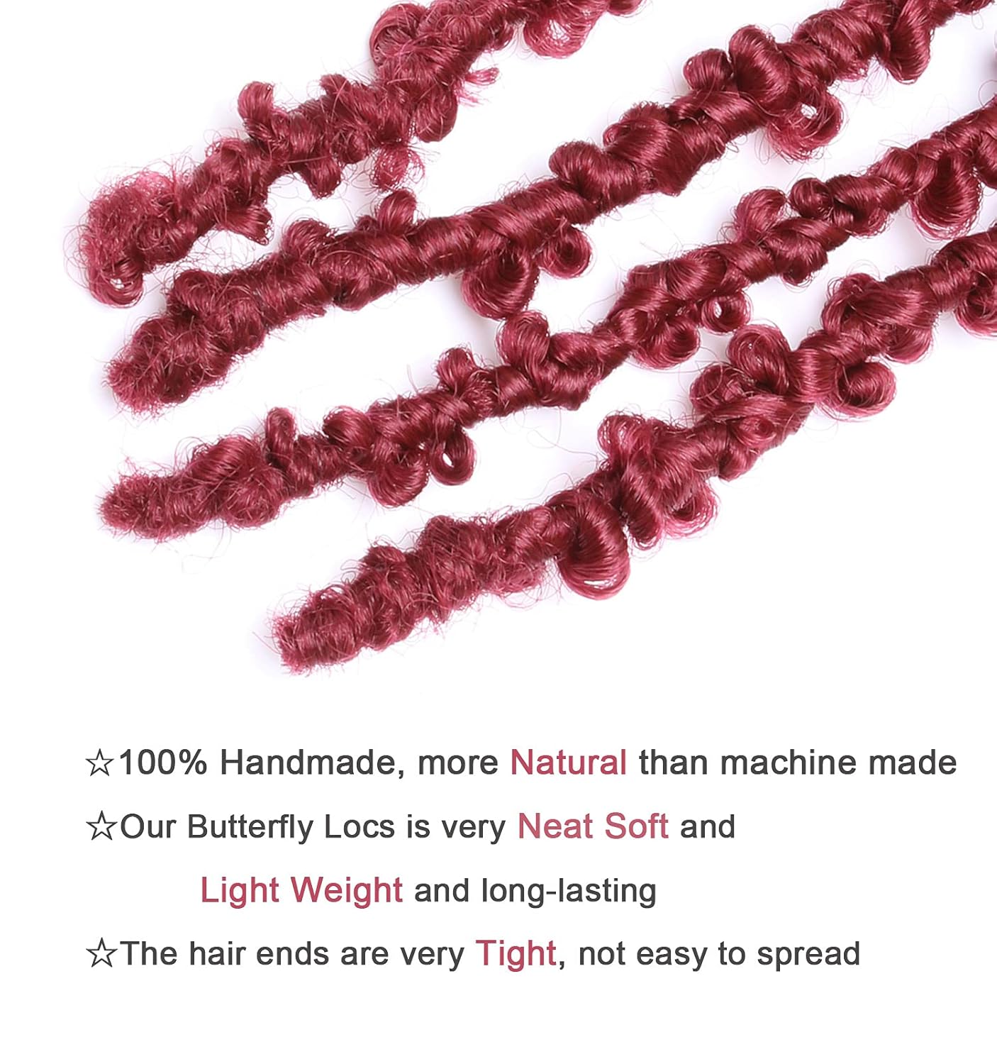 Leeven – mechones de cabello pre-torcidos mariposa crochet de 12 in, 6 paquetes de mechones de cabello al estilo Bob desarreglados cortos de