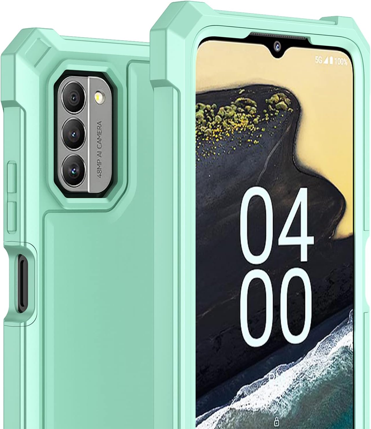Ailiber Funda para Nokia G310, Nokia G310 con protector de pantalla, protección de estructura de 2 capas, esquinas que absorben los golpes,