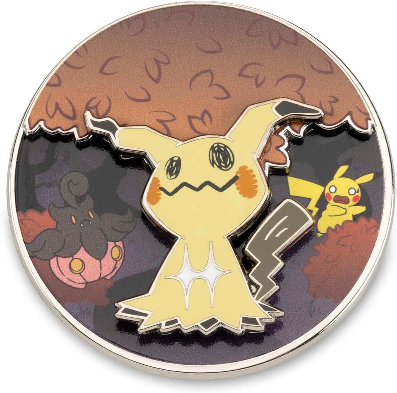 Pokémon Center Mimikyu Hojas de otoño Pokémon Spinning Escenas Pin