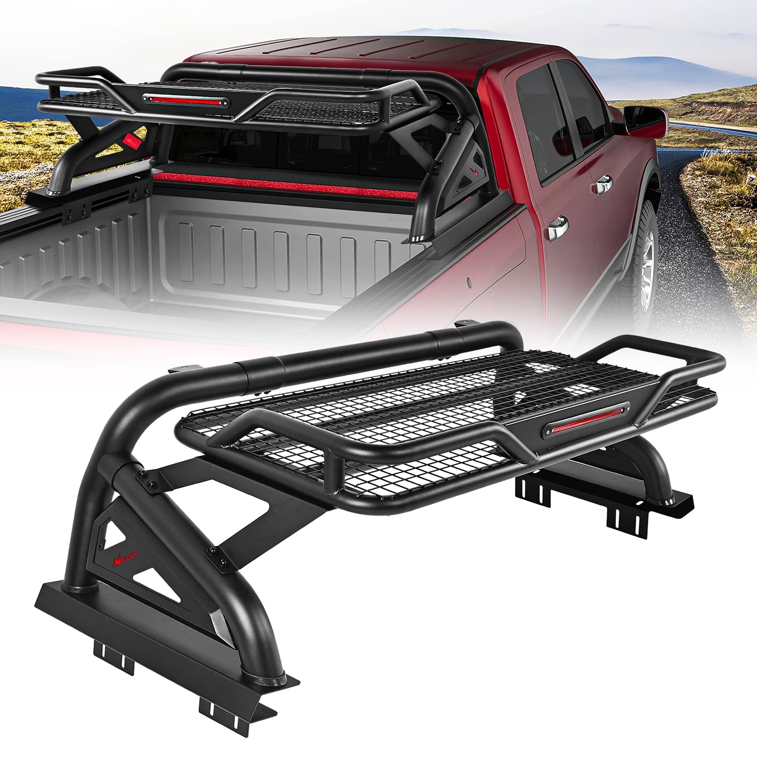Nilight Cesta de carga para caja de camioneta Dodge Ram1500 2002-2023 Chevrolet SilveradoGMC Sierra1500 2014-2023 2015-2023F150 2014-2023Tundra se
