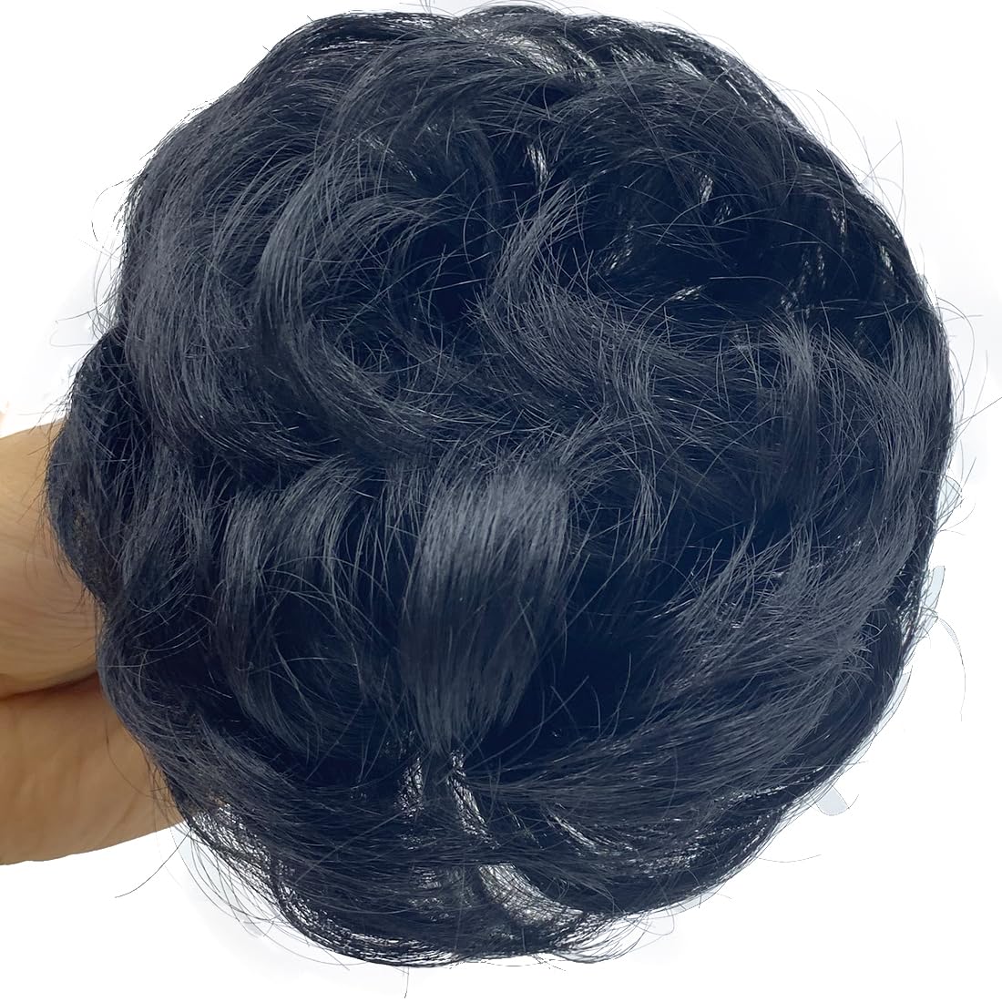 Extensión de cabello desordenado con reflejos, moño de garra, extensión de cola de caballo sintética con cordón elástico, extensión de moño para